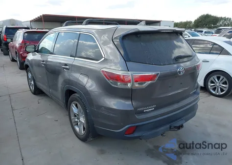 2015 Toyota Highlander Limited V6 из США, поврежденный, VIN 5TDDKRFH2FS087726